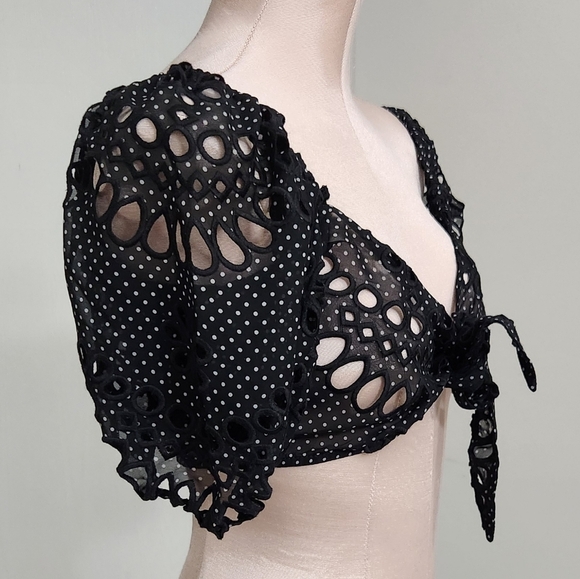 New!For Love and Lemons Swim Cover Top - Picture 5 of 11